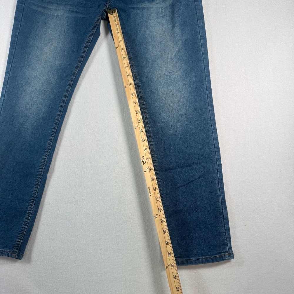 Tailor Vintage Jeans Mens 38 Blue Canaan Slim Fit Straight Medium Wash Stretch - Picture 7 of 13